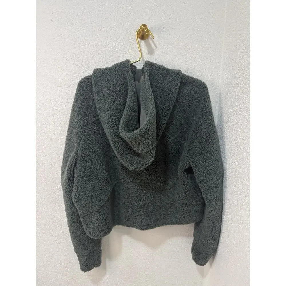 Lululemon Scuba Oversized Half-Zip Fleece Hoodie Smoked Spruce Women’s Size M/ L